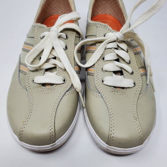 Keds Springy Steps Leather Stone Lace Up Oxford Shoes Size 7 Casual Business - Picture 6 of 10